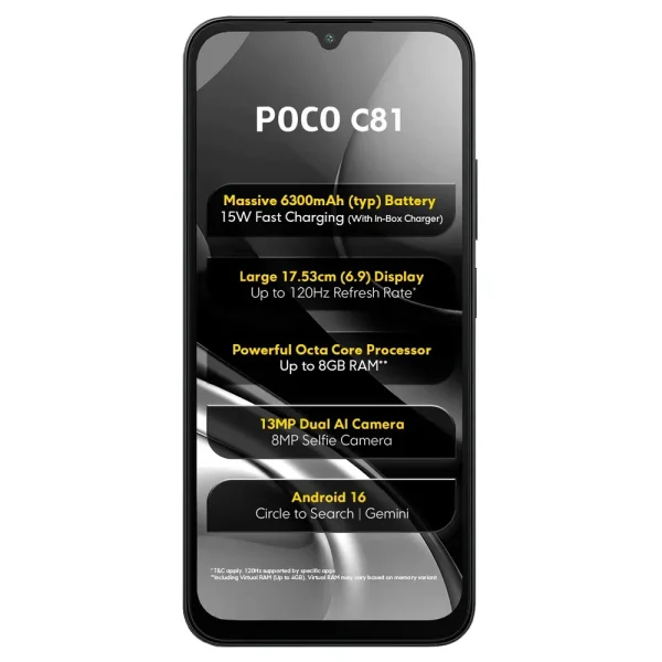 Xiaomi Poco C81 Price in Bangladesh