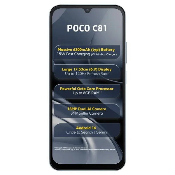 Xiaomi Poco C81 Price in Bangladesh